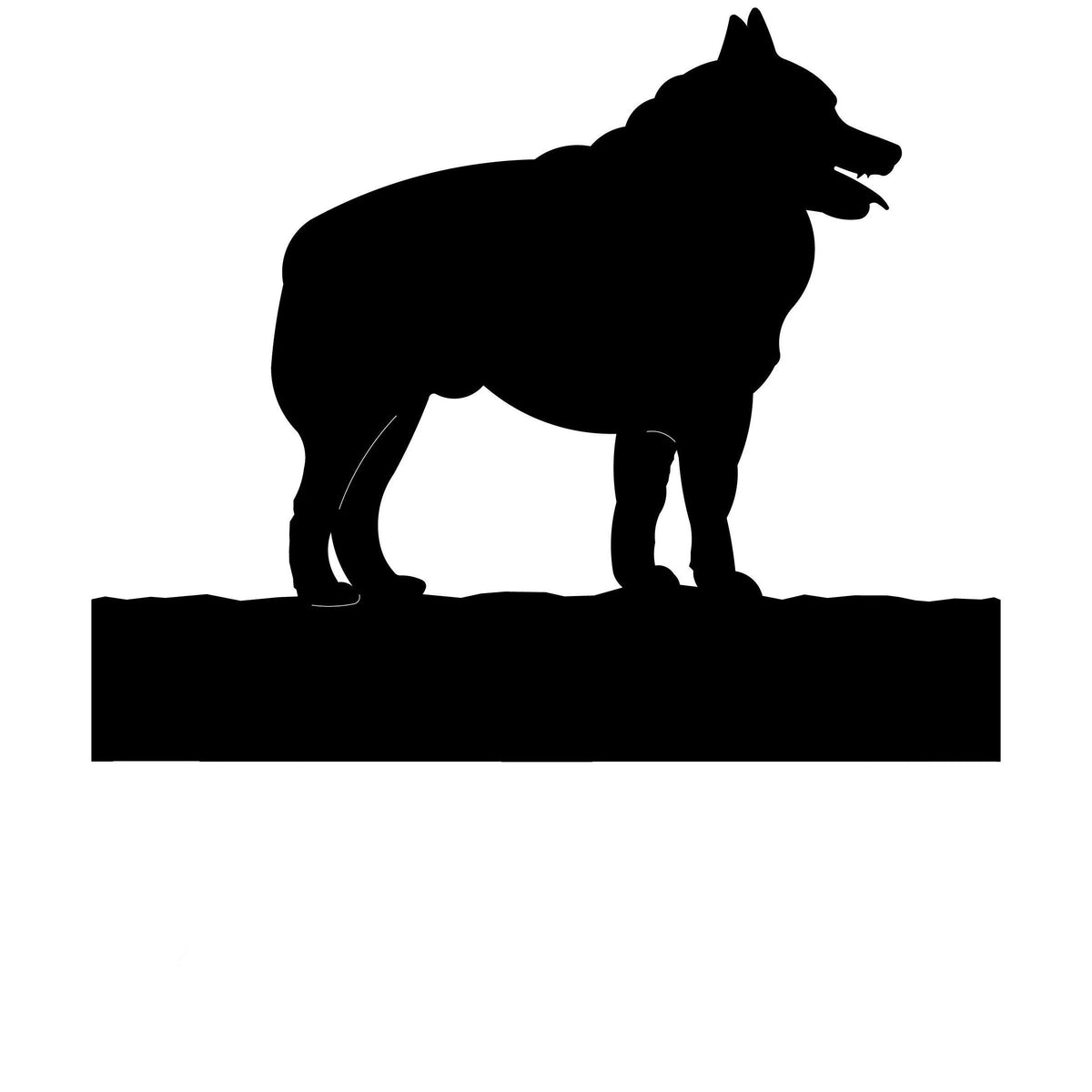 Schipperke dog address stake