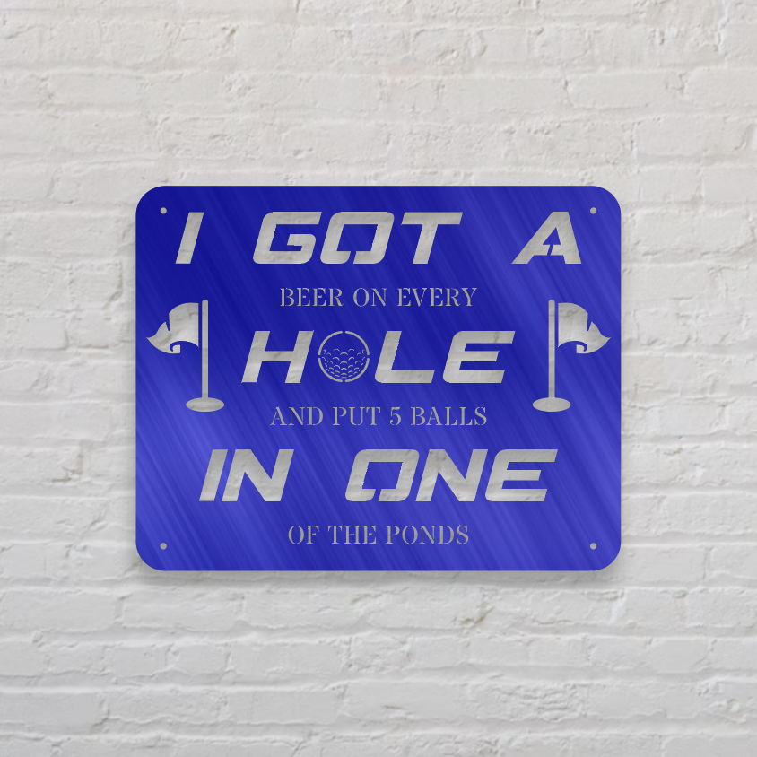 Hole In One Golf Monogram