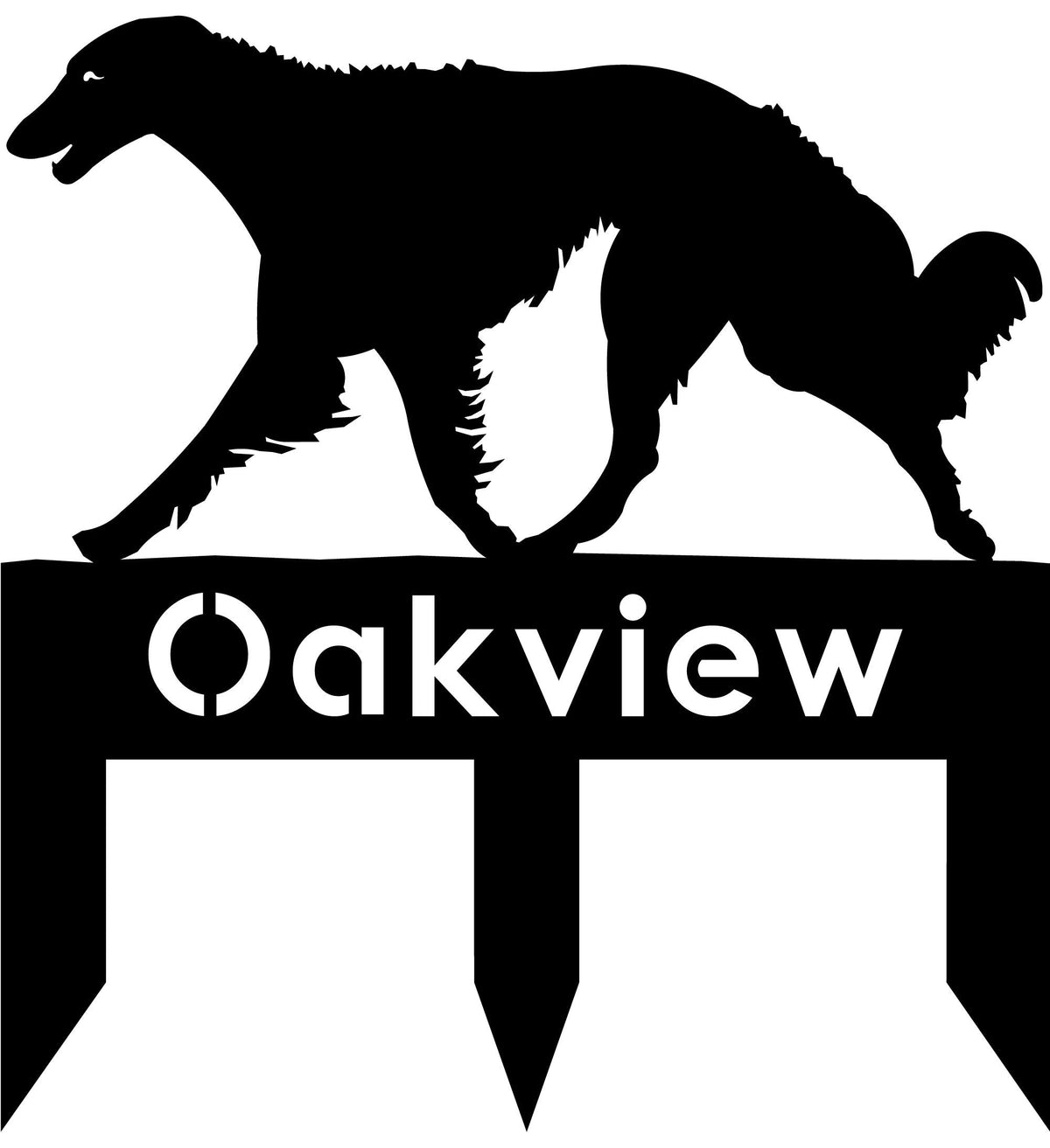 Silken Windhound dog address stake