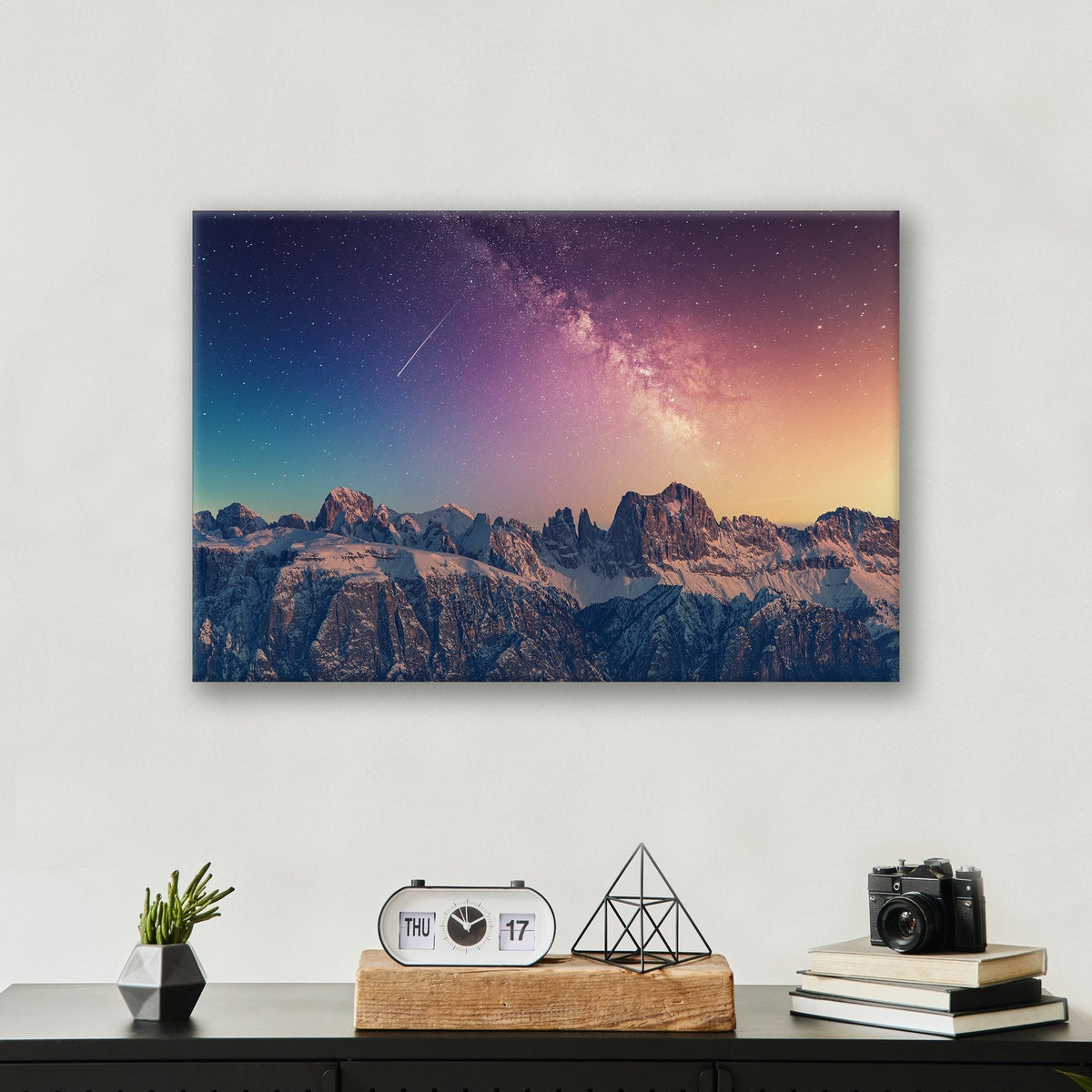 Space Mountains - Metal Print
