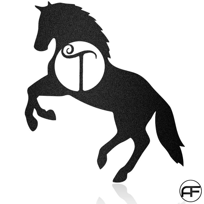 Split Letter Horse Monogram