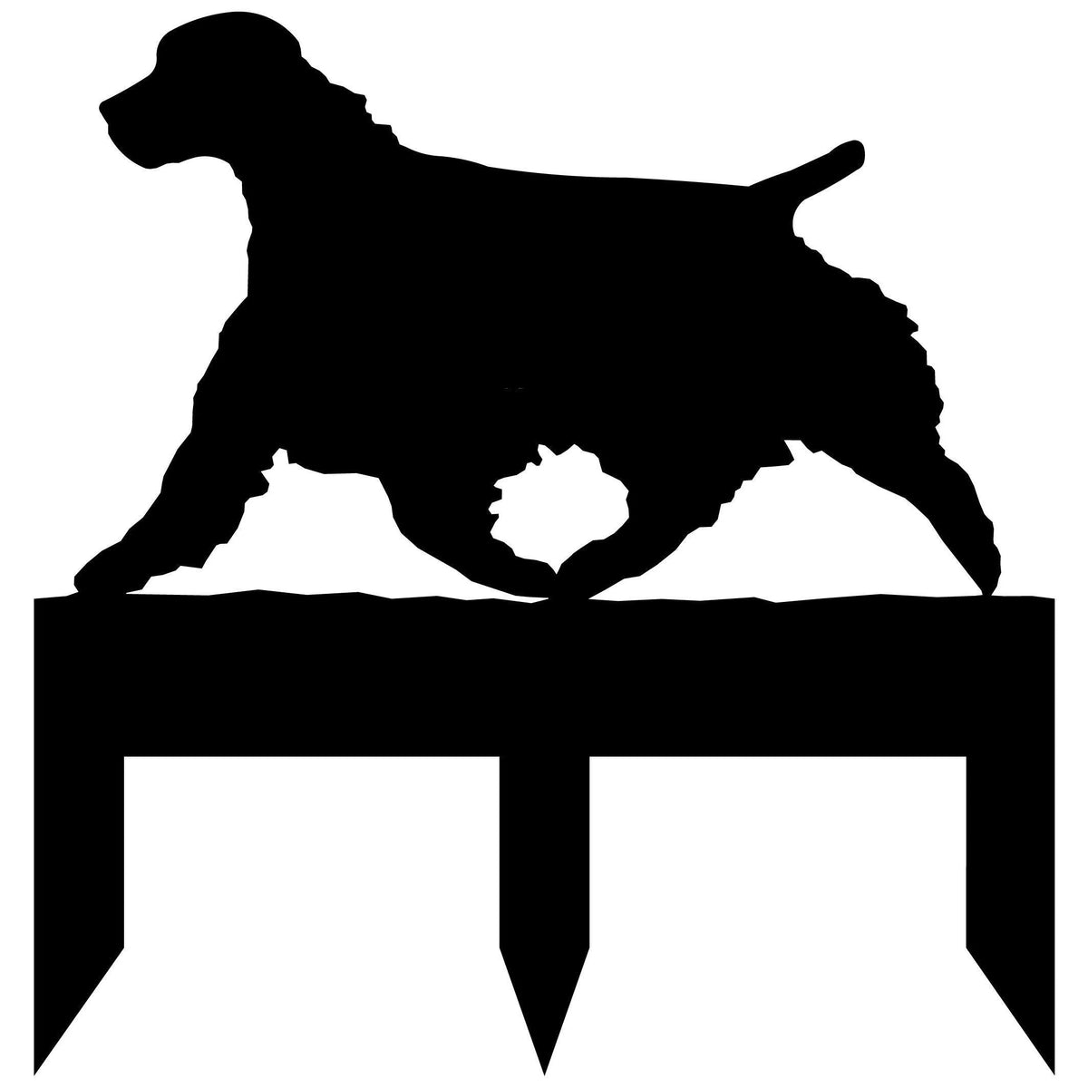 Springer Spaniel dog address stake