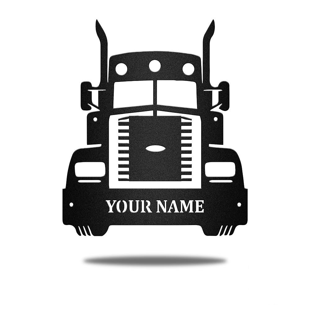Semi Truck Diesel Vehicle Monogram