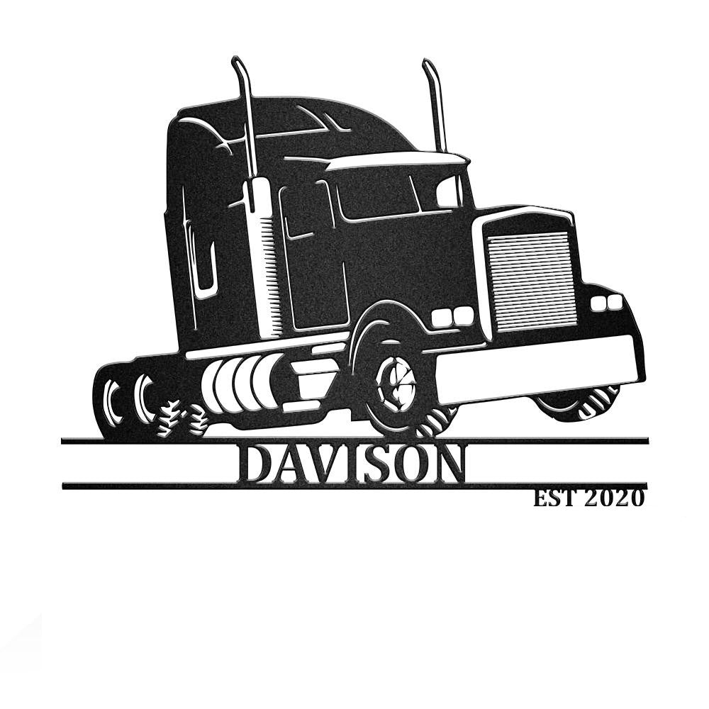Diesel Truck Vehicle Monogram