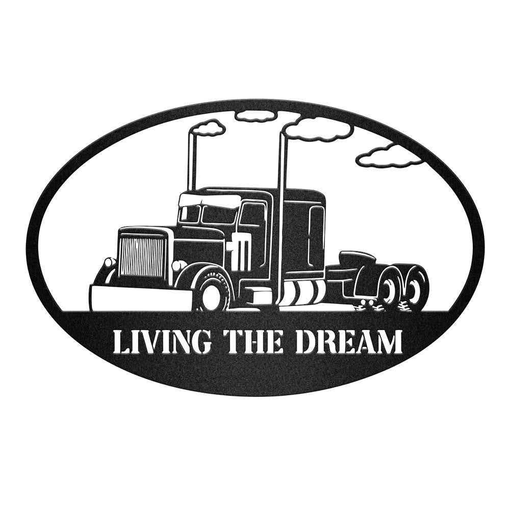 Truck Living The Dream Vehicle Monogram