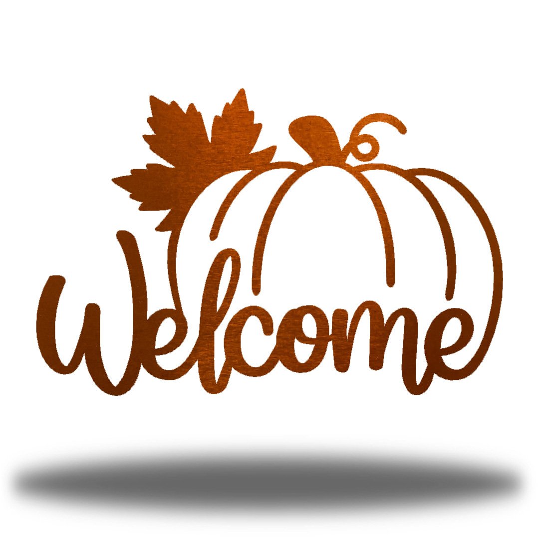 Welcome Pumpkin Halloween Wall Art