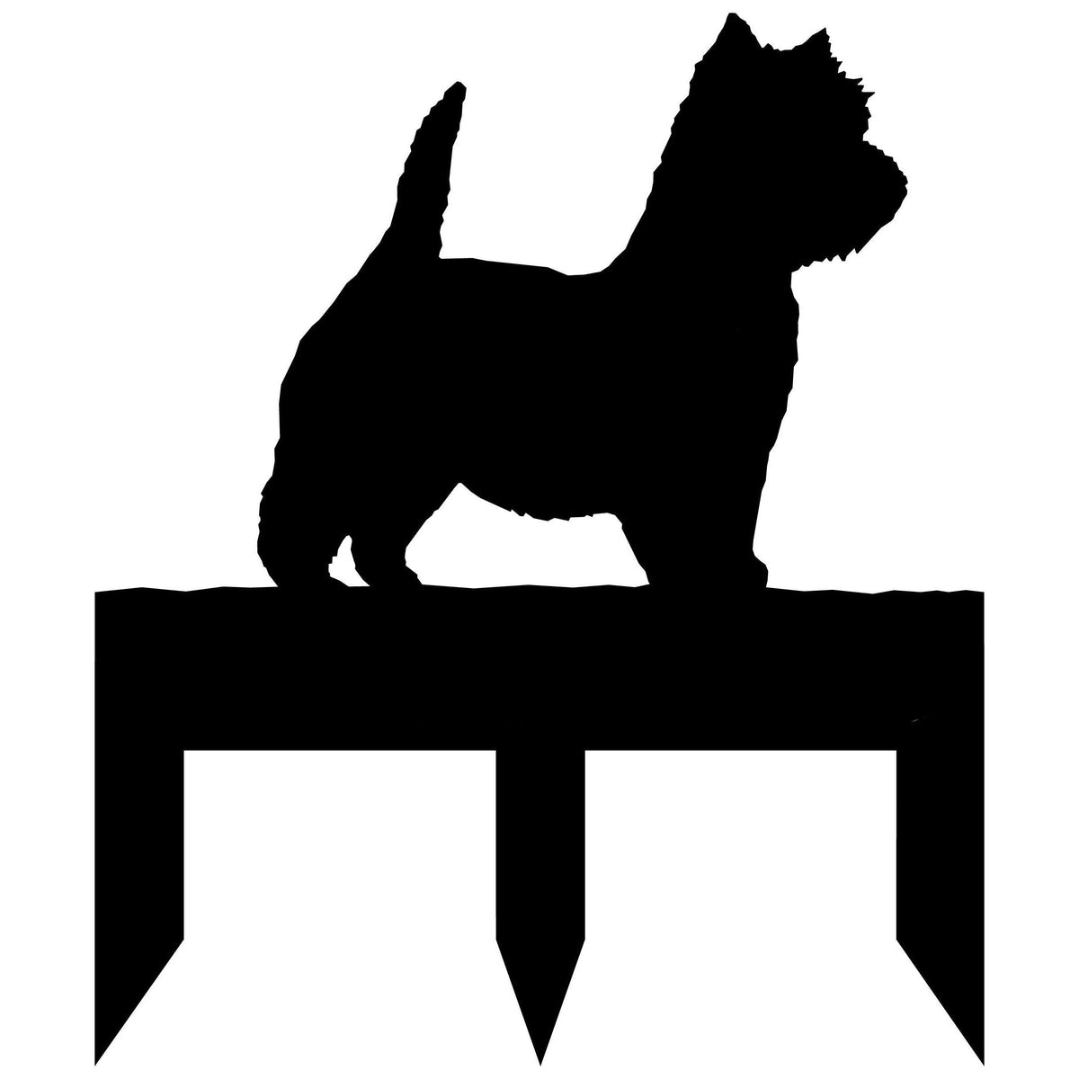 Westie dog address stake