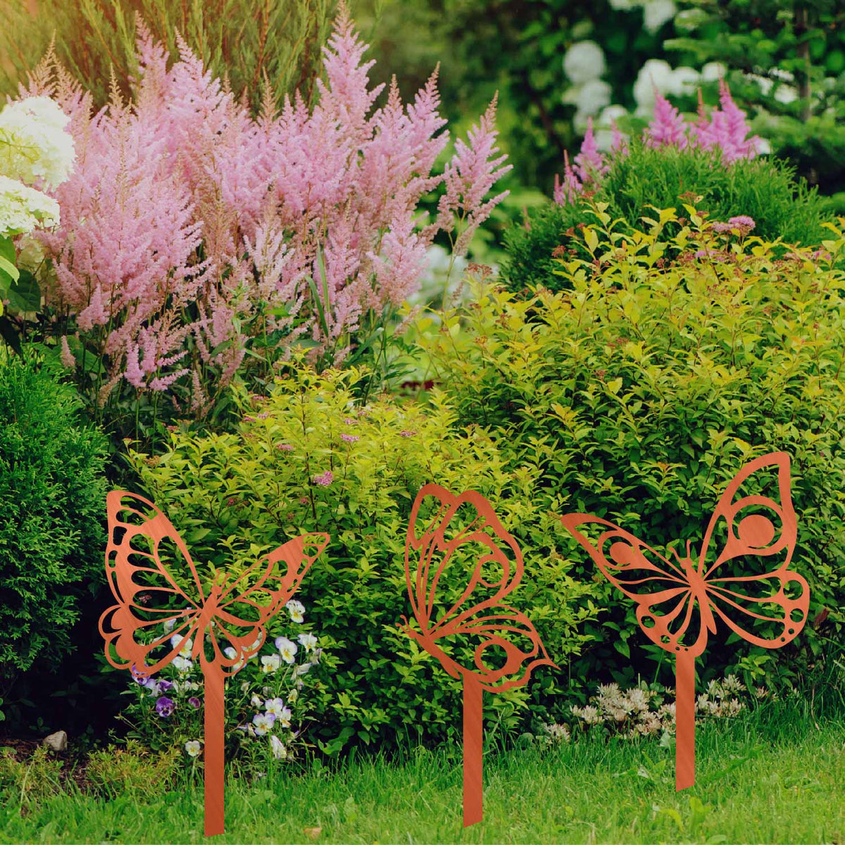 Butterfly Stakes Garden Art