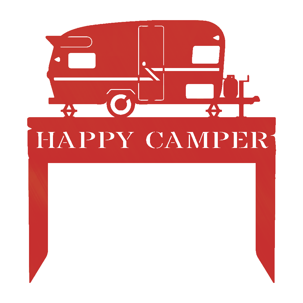 Camper Vehicle Monogram With Stakes