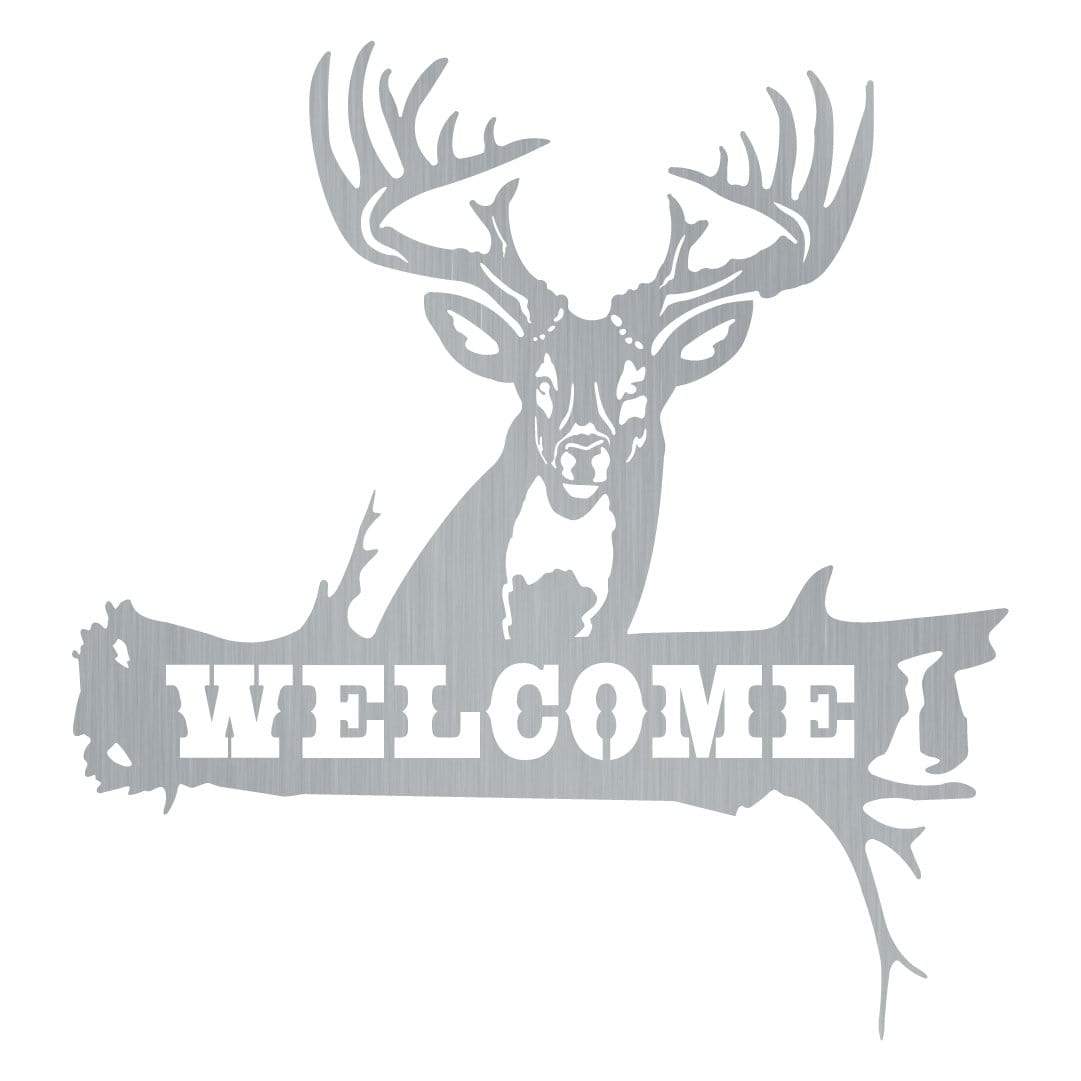 Deer Mount Welcome Hunting Monogram
