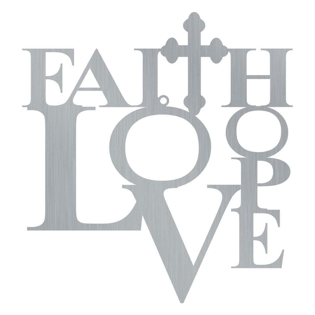 Faith Love Hope Wall Art
