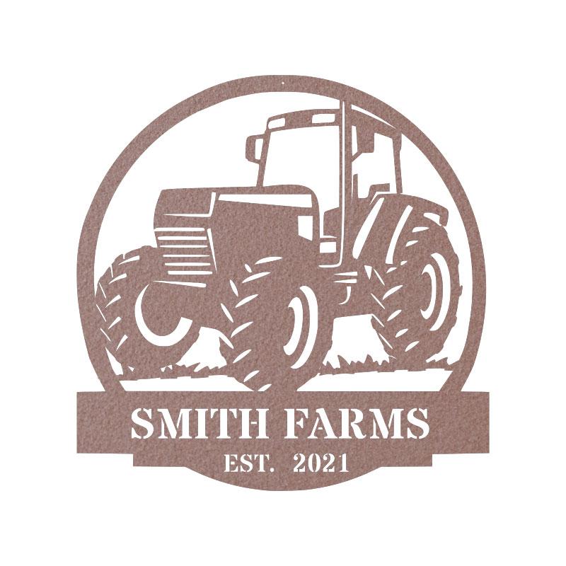 Farm Tractor Monogram