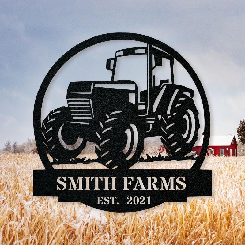 Farm Tractor Monogram