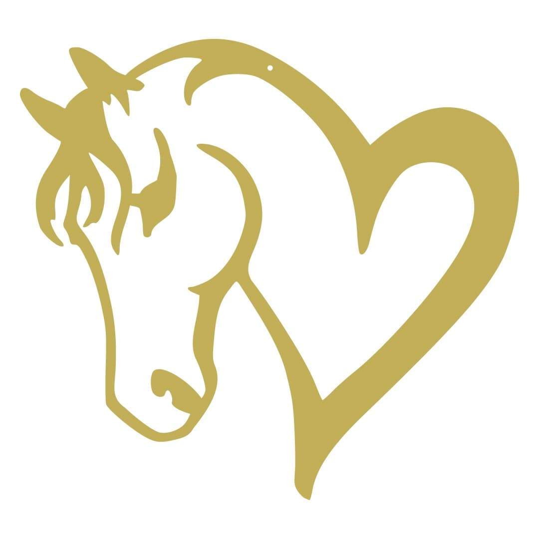 Horse Heart Metal Sign