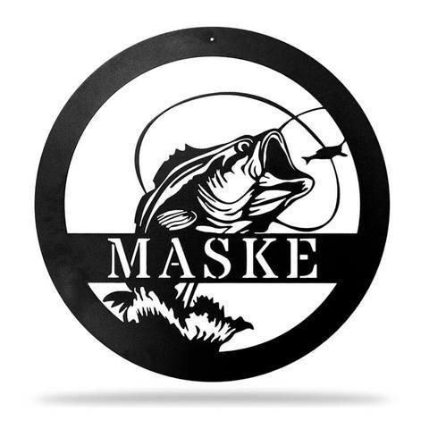 Bass Fishing Monogram