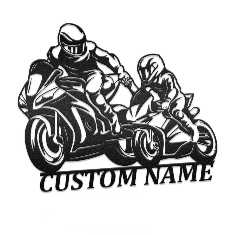 Father &amp; Son Riding Partners For Life Motorcycle Monogram