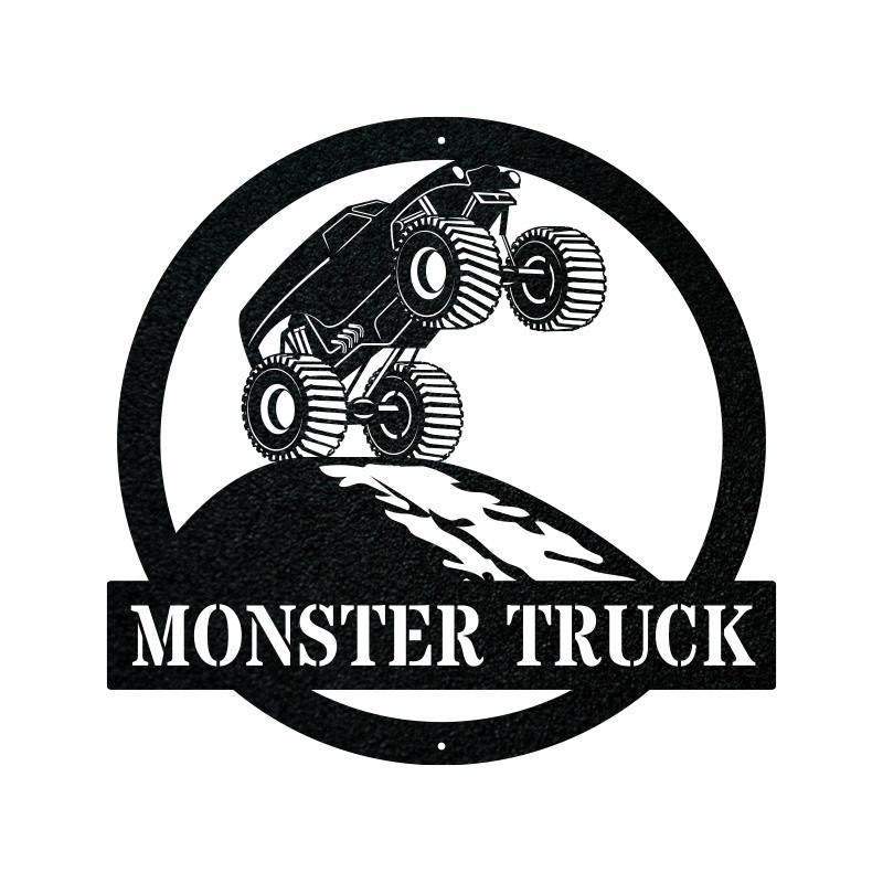 Monster Truck Vehicle Monogram