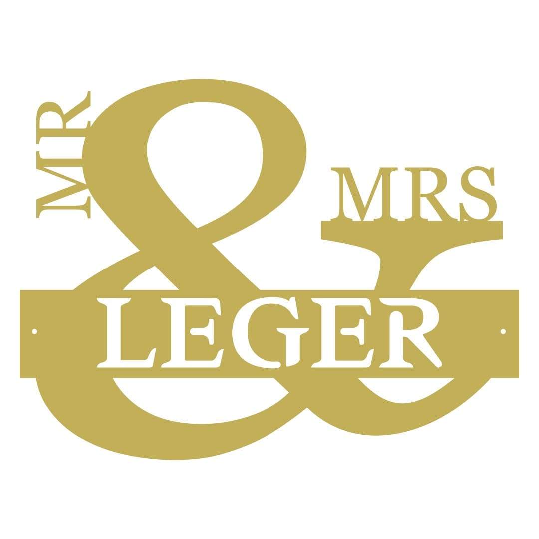 Mr &amp; Mrs Love Monogram