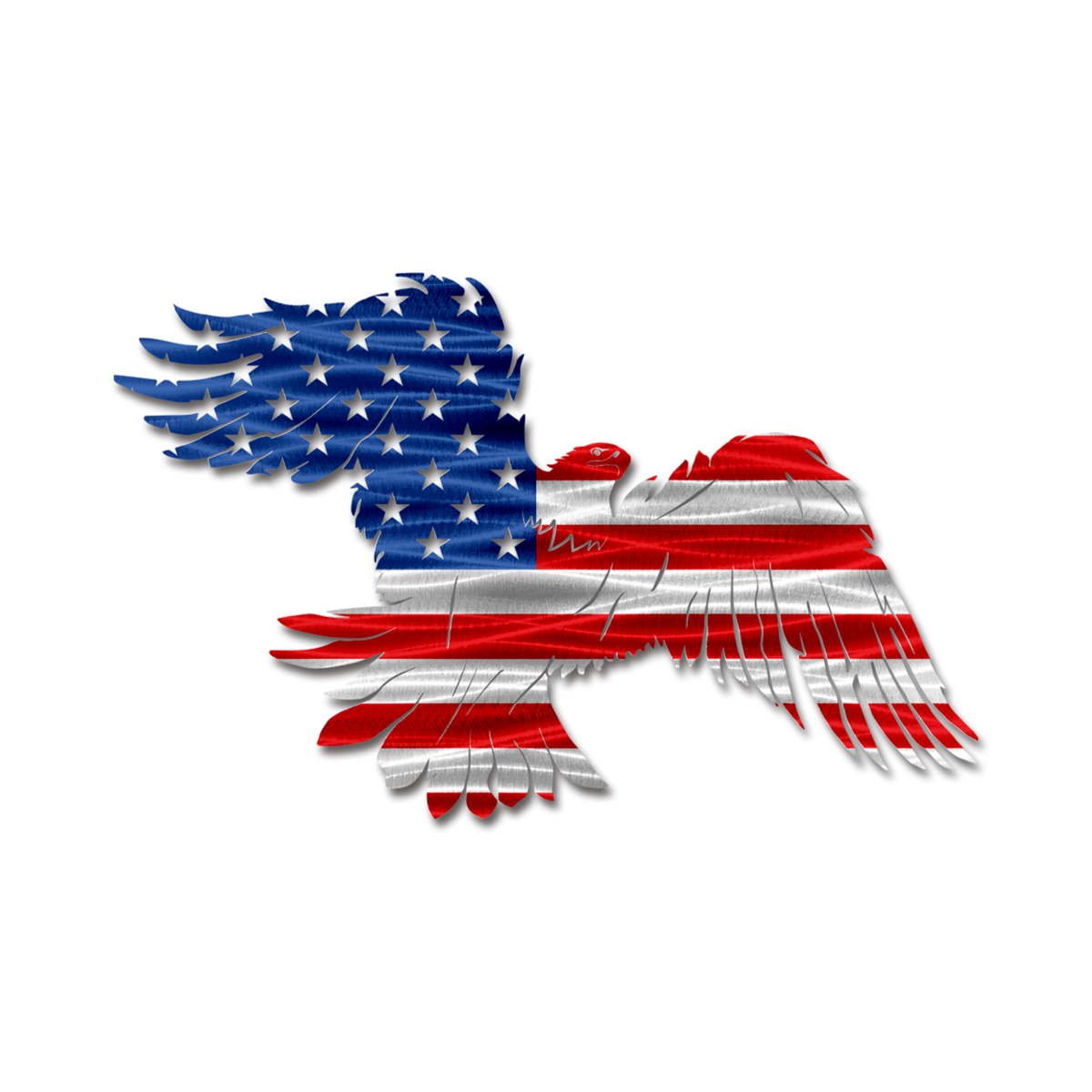 Soaring Eagle American Flag Decor